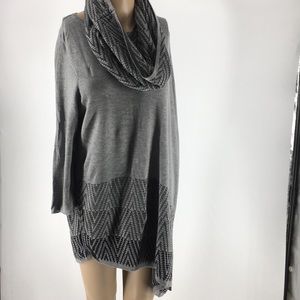 Beautiful Sweater Removable Cowl/ Headpiece (669)